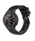 For Amazfit T-Rex / T-Rex Pro / Ares Twill Silicone Watch Band(Black)