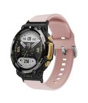 For Amazfit T-Rex 2 Silicone Reverse Buckle Watch Band(Pink)
