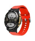 For Amazfit T-Rex 2 Silicone Reverse Buckle Watch Band(Red)