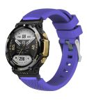 For Amazfit T-Rex 2 Twill Silicone Watch Band(Purple)