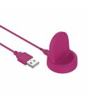 For Samsung Galaxy Watch5 / Watch5 Pro USB Vertical Magnetic Charger Holder(Rose Red)
