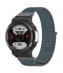 For Amazfit T-Rex2 Nylon Loop Buckle Watch Band(Grey)
