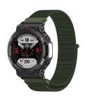 For Amazfit T-Rex2 Nylon Loop Buckle Watch Band(Army Green)