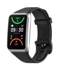 For OPPO Band 2 Solid Color Soft Silicone Watch Band(Black)