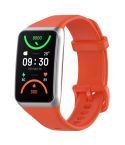 For OPPO Band 2 Solid Color Soft Silicone Watch Band(Orange)
