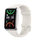 For OPPO Band 2 Solid Color Soft Silicone Watch Band(White)