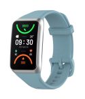For OPPO Band 2 Solid Color Soft Silicone Watch Band(Blue)