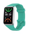 For OPPO Band 2 Solid Color Soft Silicone Watch Band(Teal)