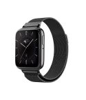 For OPPO Watch 3 Milanese Stainless Steel Metal Watch Band(Black)
