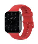 For OPPO Watch 3 Solid Color Soft Silicone Watch Band(Red)