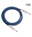 TC048BL 6.35mm Plug Male to Male Electric Guitar Mono Audio Cable, Length:10m