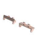 For OPPO Watch3 42mm 1 Pair 20mm Metal Watch Band Connector(Rose Gold)