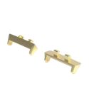 For OPPO Watch3 42mm 1 Pair 20mm Metal Watch Band Connector(Gold)