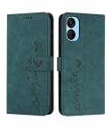 For Tecno Camon 19 Neo Skin Feel Heart Pattern Leather Phone Case(Green)