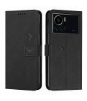 For Infinix Note 12 VIP Skin Feel Heart Pattern Leather Phone Case(Black)