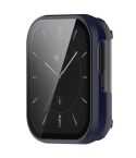 For OPPO Watch 3 Tempered Glass Film PC Watch Case(Ink Blue)