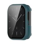 For OPPO Watch 3 Tempered Glass Film PC Watch Case(Pine Green)