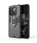 For OnePlus 10T 5G / Ace Pro 5G Magnetic Ring Holder PC + TPU Phone Case(Black)