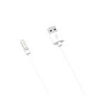 For Realme Watch 3 Magnetic Cradle Charger USB Charging Cable, Lenght: 1m(White)