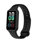 For Amazfit Band 7 Silicone Watch Band(Black)