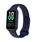 For Amazfit Band 7 Silicone Watch Band(Ink Blue)