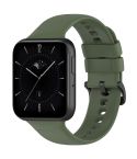 For OPPO Watch 3 Pro Solid Color Soft Silicone Watch Band(Dark Green)