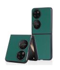 For Huawei P50 Pocket Plain Skin Litchi Texture Phone Case(Green)
