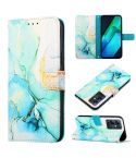 For Infinix Note 12i X6819 PT003 Marble Pattern Flip Leather Phone Case(Green)