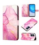 For Tecno Camon 19 Neo PT003 Marble Pattern Flip Leather Phone Case(Pink Purple Gold)