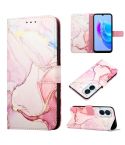 For Tecno Spark 9 Pro / Spark 9T PT003 Marble Pattern Flip Leather Phone Case(Rose Gold)