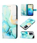 For vivo Y77 5G PT003 Marble Pattern Flip Leather Phone Case(Green)