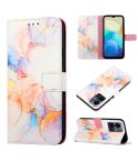 For vivo Y77 5G PT003 Marble Pattern Flip Leather Phone Case(Marble White)
