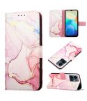 For vivo Y77 5G PT003 Marble Pattern Flip Leather Phone Case(Rose Gold)