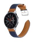 22mm Denim Leather Watch Band(Brown A)