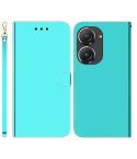 For Asus Zenfone 9 Imitated Mirror Surface Flip Leather Phone Case(Mint Green)