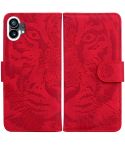 For Nothing Phone 1 Tiger Embossing Pattern Flip Leather Phone Case(Red)
