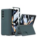 For Samsung Galaxy Z Fold4 GKK Integrated Ultra-thin Folding Leather Phone Case with Stand(Green)