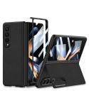 For Samsung Galaxy Z Fold4 GKK Integrated Ultra-thin Folding Leather Phone Case with Stand(Black)