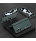 For Samsung Galaxy Z Fold4 GKK Integrated Magnetic Hinge Folding Phone Case(Night Green)