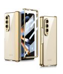 For Samsung Galaxy Z Fold4 GKK Integrated Magnetic Hinged Phantom Phone Case(Champagne Gold)