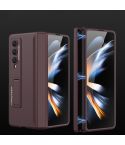 For Samsung Galaxy Z Fold4 GKK Magnetic Hinged Folding Full Phone Case(Wine Red)