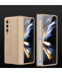 For Samsung Galaxy Z Fold4 GKK Magnetic Hinged Folding Full Phone Case(Champagne Gold)