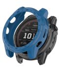 For Garmin Enduro2 / Tactix7 Armor Hollow TPU Watch Case(Dark Blue)