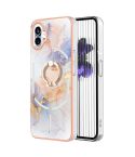 For Nothing Phone 1 Electroplating IMD TPU Phone Case(White Marble)