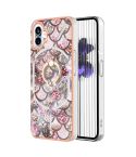 For Nothing Phone 1 Electroplating IMD TPU Phone Case(Pink Scales)