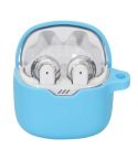For JBL Tune Flex Earphone Silicone Protective Case(Light Blue)