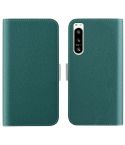 For Sony Xperia 5 IV Candy Color Litchi Texture Leather Phone Case(Dark Green)