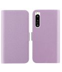 For Sony Xperia 5 IV Candy Color Litchi Texture Leather Phone Case(Light Purple)