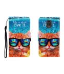 For Xiaomi Redmi Note 9 Pro Colored Drawing Horizontal Flip Leather Case with Holder & Card Slot & Wallet(Underwater Cat)