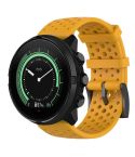 For Suunto 9 Breathable Silicone Watch Band, Exclude the Subject(Amber Yellow)